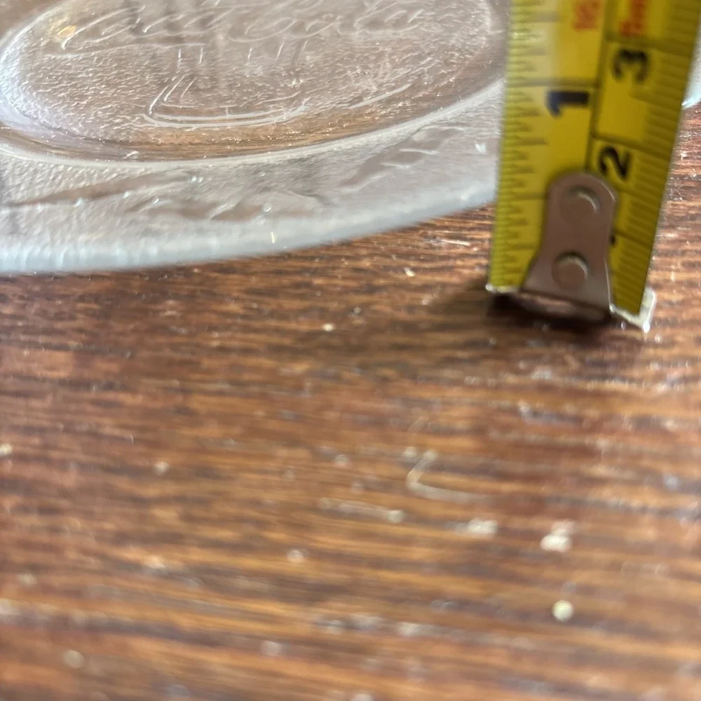 Coca Cola Frosted Glass 7.75